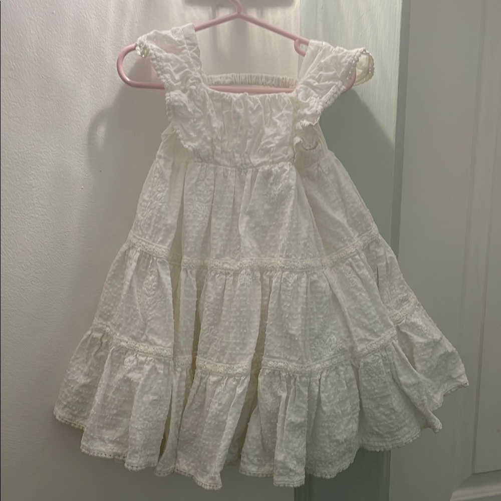 Charming White Kids Dress